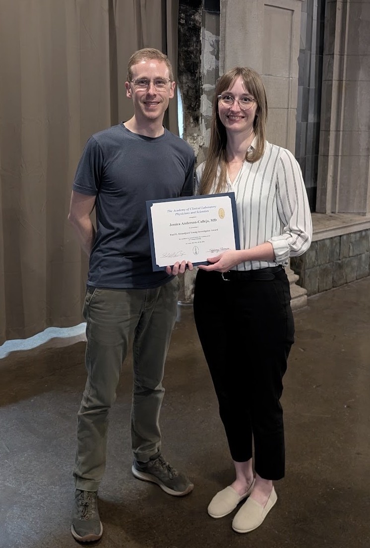 Dr. Jessica Anderson-Calleja and mentor Dr. Mark Girton